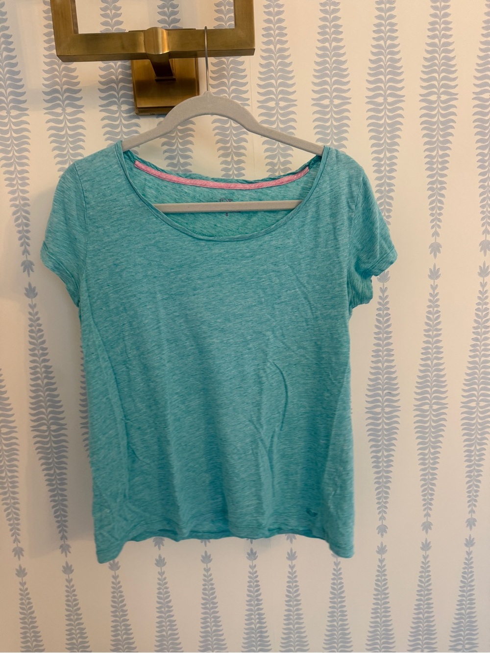 Vineyard Vines Everyday Scoop Neck Tee - Aqua - Size S